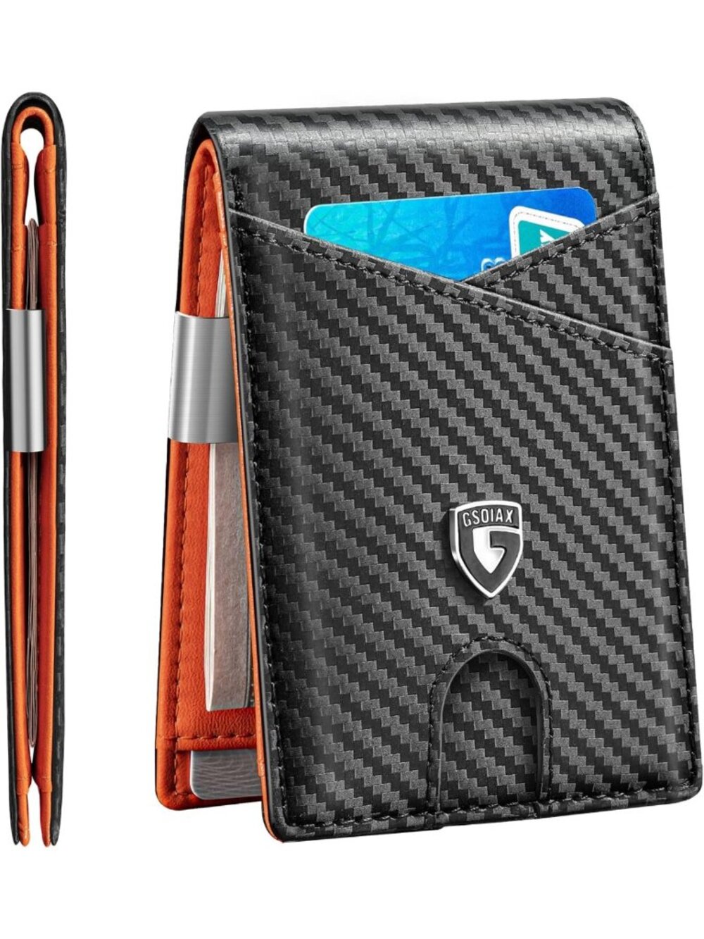 Slim Leather RFID Bifold Wallet for Men | Minimalist Front Pocket Design, 12